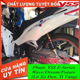 Phuộc YSS Thái Lan xe Wave/Dream/Future (Lò Xo Đen, Ti Vàng) E-Series