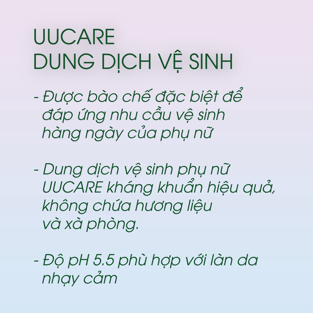 UUCARE COMBO 05 sản phẩm làm quen