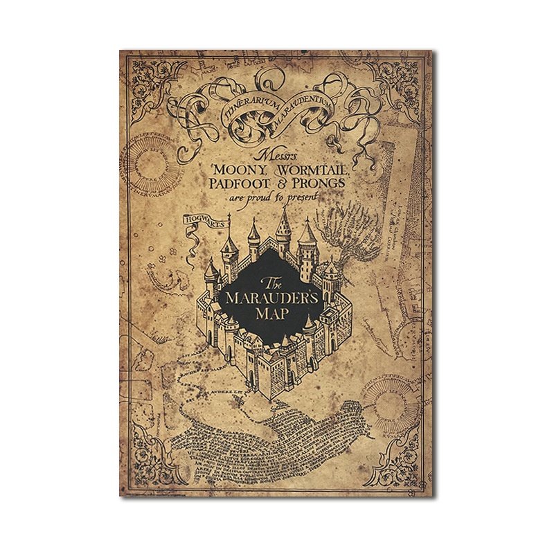 Poster hình xe hơi trong phim Harry Potter 42 + 35cm