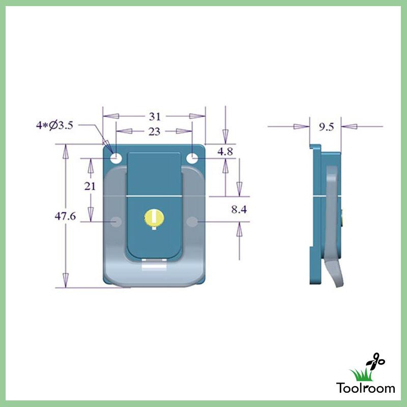 Bộ 4 Chốt Cài Vali / Hộp Đựng Đồ Dùng Tiện Dụng