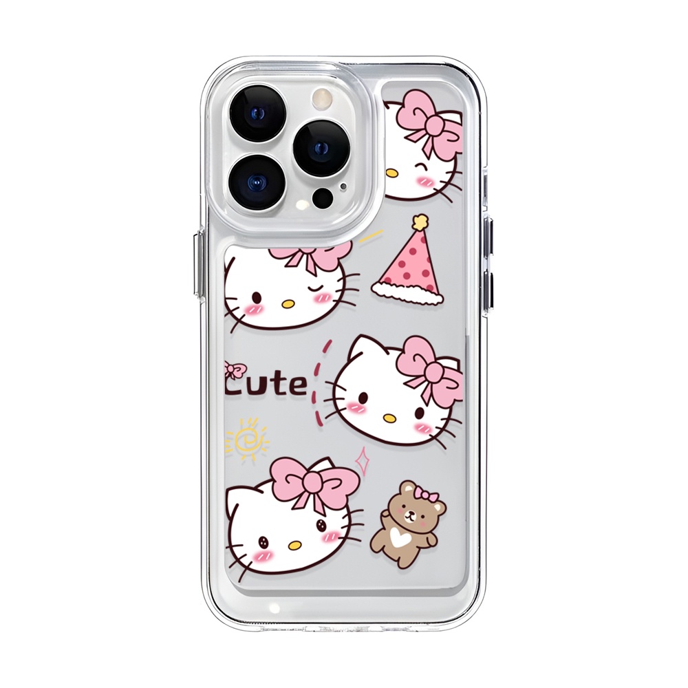 Ốp Điện Thoại Trong Suốt Hình Hello Kitty Cho iphone 14 Pro Max 14 Plus 13 11 12 7Plus X XR XS Max 8 7