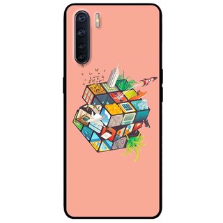 Ốp lưng Oppo Reno 3 / A91 - Reno 3 Pro - Reno 4 - Reno 4 Pro - Reno 5 - Reno 5 Pro mẫu Rubik Cube