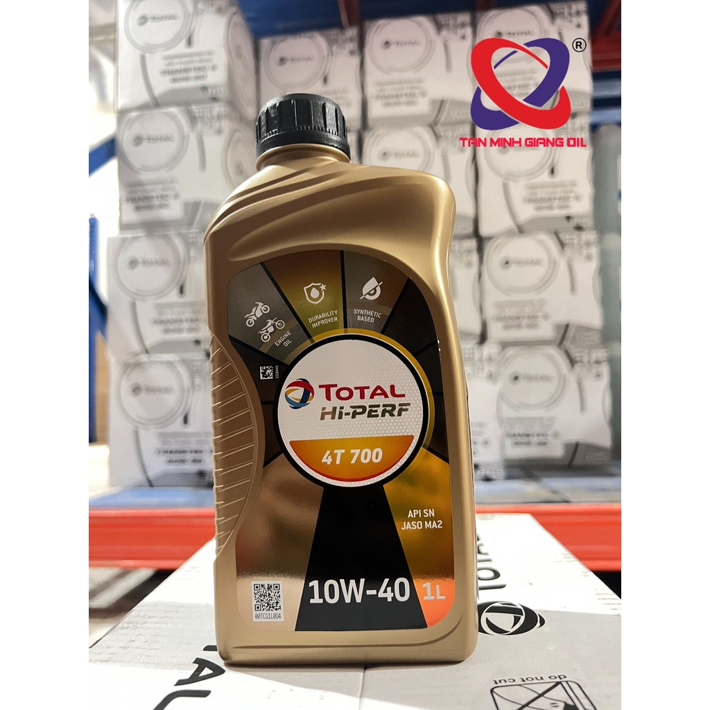 Nhớt xe máy bôi trơn cho động cơ TOTAL Hi Perf 4T 700 10W40
