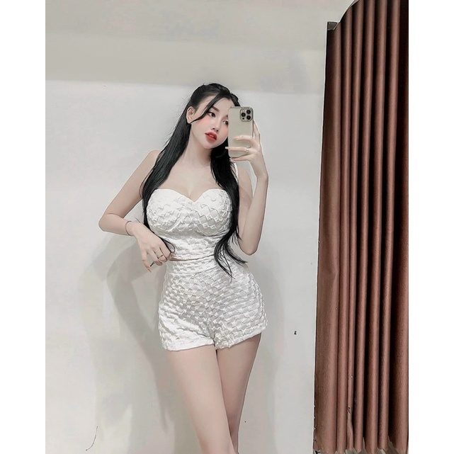 Set Bộ Xốp Cúp Khuôn Ngực Có Mút Ngực Quần Sort Siêu Cao