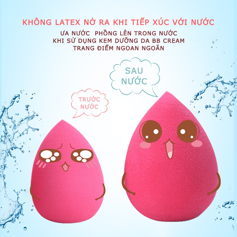 Mút trang điểm COCUTE hình giọt nước tiện dụng