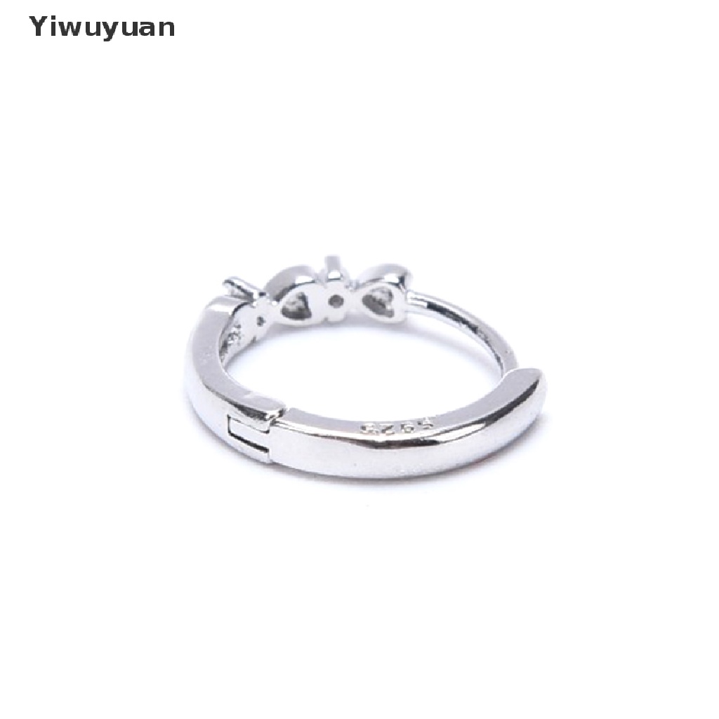 < Yiwuyuan > Khuyên Tai Bạc 925 Hình Trái Tim Đốt Cháy Mỡ Thừa Giảm Cân