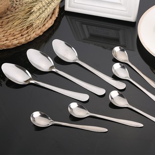Muỗng cán dài dùng ăn cơm, ăn phở, ăn súp inox cao cấp - Muỗng khuấy cà phê