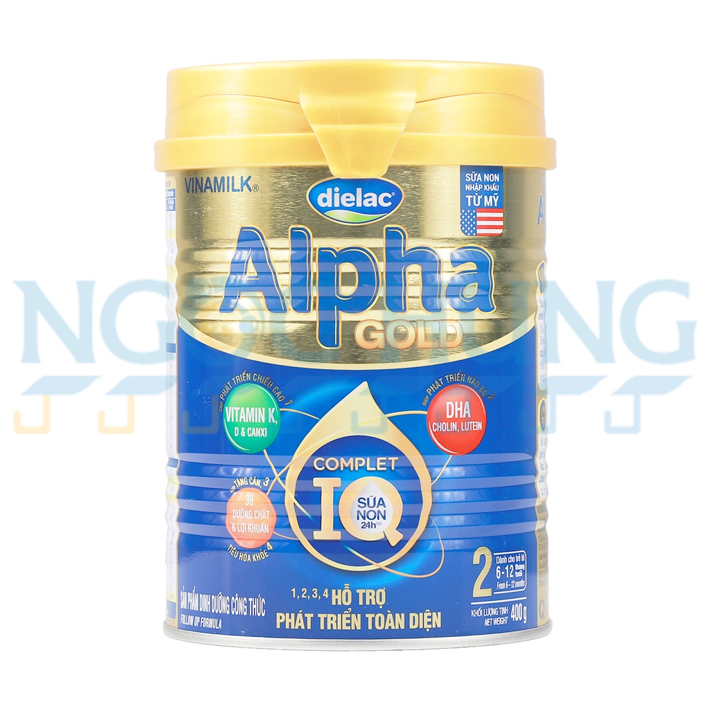 Sữa Bột Vinamilk Alpha Gold 2 sữa non 400g