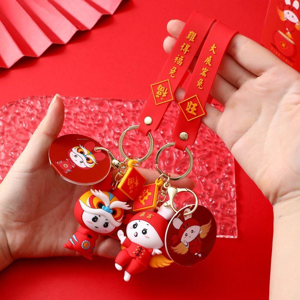 Móc Khóa Hình Thỏ Đồ Chơi Xinh Xắn