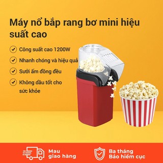 Máy làm bắp rang bơ, bỏng ngô mini cho gia đình toàn vệ sinh