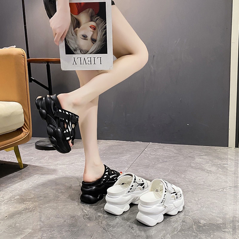 Dép bánh mì đế cao Dép đế xuồng Dép Đế Dày 7cm Tăng Chiều Cao Thời Trang Mùa Hè 2022 Cho Nữ