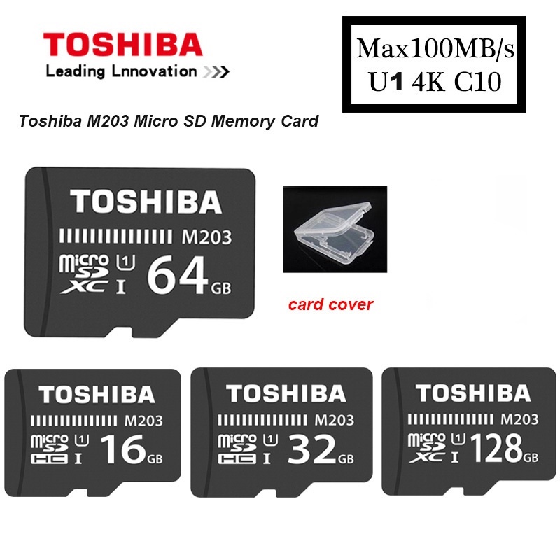 TOSHIBA Thẻ Nhớ 16GB 32GB 64GB 128GB SDHC SDXC U1 TF Class 10 Flash micro SD / Điện Thoại / Máy Tính Bảng / Máy Ảnh
