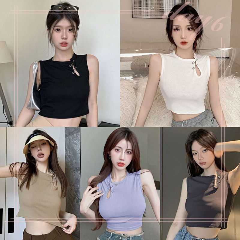Áo Croptop Sát Nách Thiết Kế Hợp Thời Trang Cho Nữ