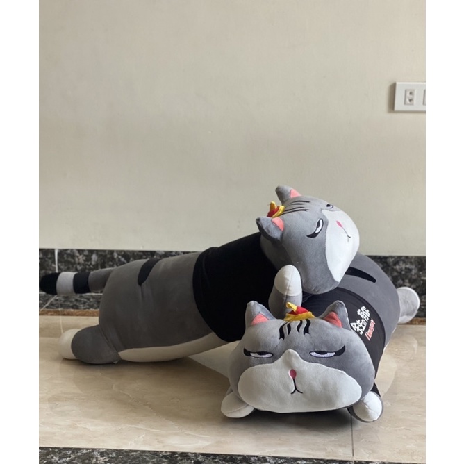 Gấu bông mèo hoàng thượng nằm cao cấp