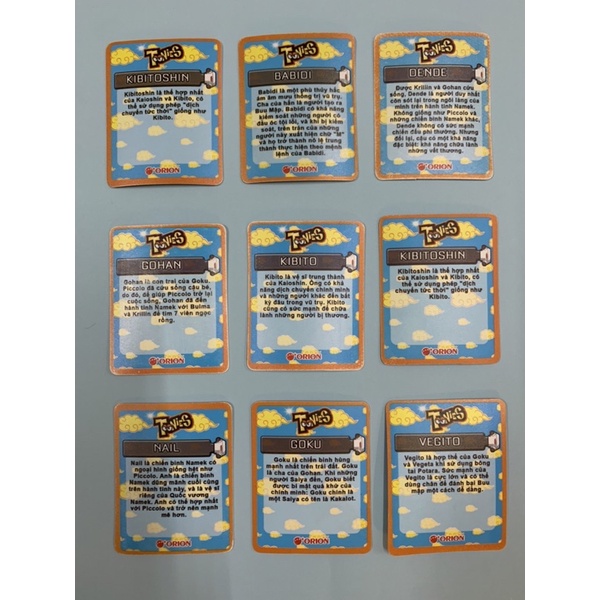 01 thẻ sưu tập Dragon Ball 7 viên Ngọc Rồng cỡ 4,5 cm x 5,5 cm