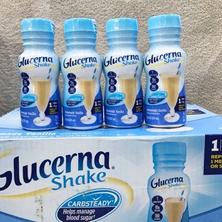 Thùng 24 Chai Sữa Glucerna Dành Cho Người Tiểu Đường 237ml Mỹ 5.0