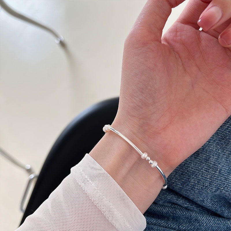 Vòng tay Bạc S925 Nữ Mix Ngọc Trai Nhí Nuôi Nước Ngọt 4mm LT2711 - Bảo Ngọc Jewelry