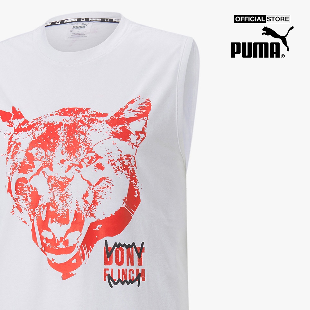 PUMA - Áo ba lỗ nam phom suông in hình thời trang 536502-01