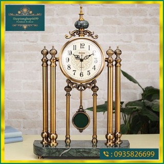 Đồng hồ quả lắc để bàn decor sang trọng