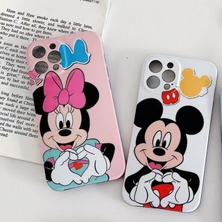 Ốp Điện Thoại Họa Tiết Mickey Minnie Cho iPhone 14 Pro Max 14 Plus 13 Pro Max 12 Pro Max 12 Mini 11 Pro Max 7 8 Plus SE 2020 X Xs Max XR