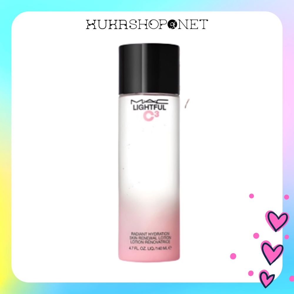 Nước Hoa Hồng Trắng Da MAC Lightful C³ Radiant Hydration Skin Renewal Lotion 140ml