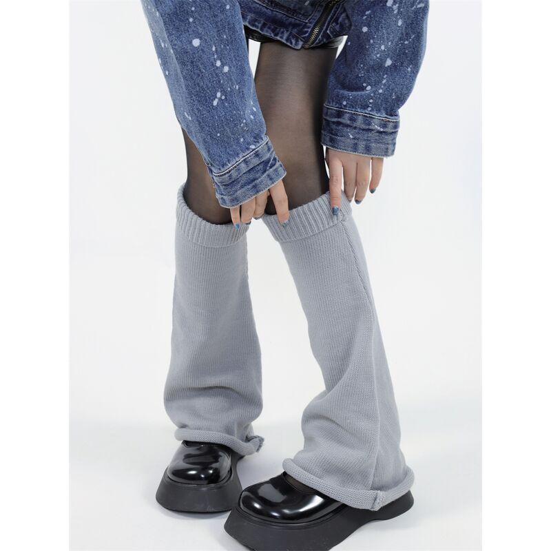 FXDAZI Bán Chạy!F & X Tất Len Ống Loe Rộng Bảo Vệ Chân Mùa Thu Đông Ấm Áp JK Hot Girl Niche Y2K