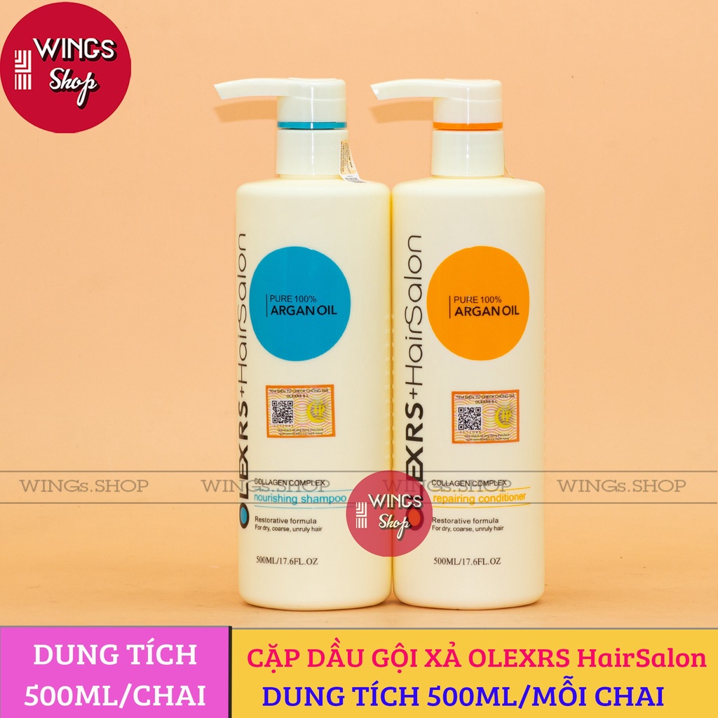 Cặp Dầu Gội Xả Olexrs Hair Salon Cho Tóc Khô Xơ, Hư Tổn, Tóc Gàu, Ngăn Rụng Tóc | Wings Shop