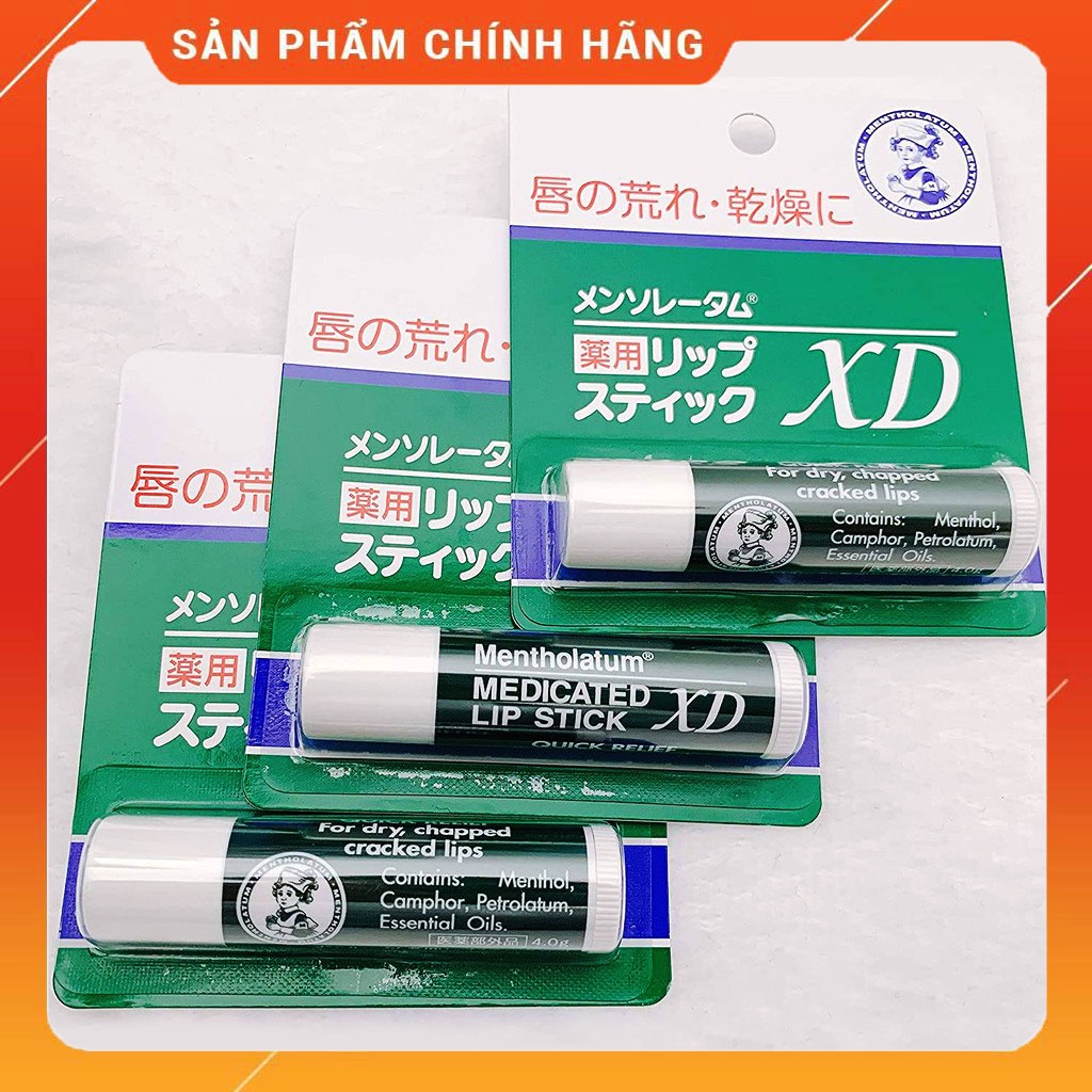 [Hàng Nội Địa Nhật] Son Dưỡng Môi XD Mentholatum Medicated Lip Stick Ngăn Ngừa Khô Môi, Nứt Môi