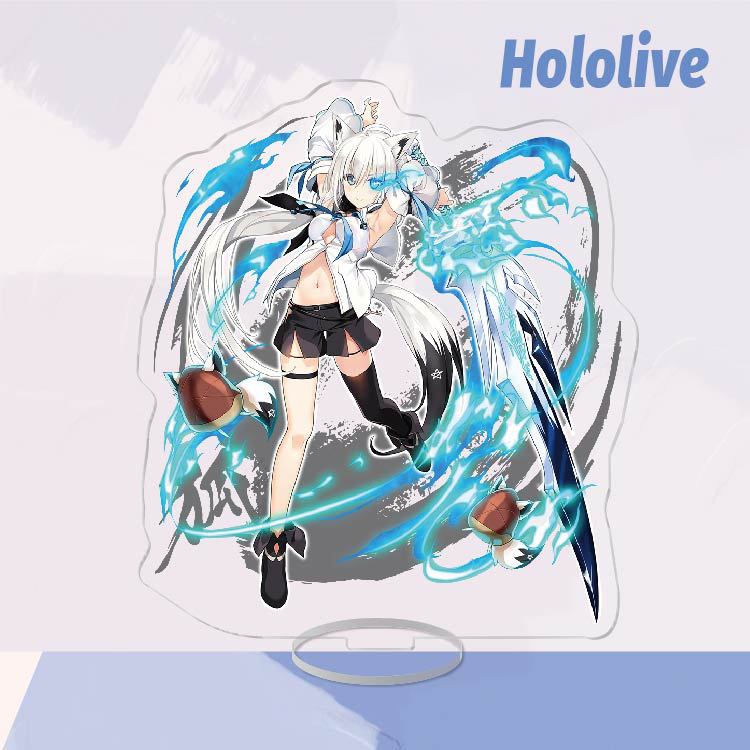 Mô Hình Đồ Chơi Nhân Vật Anime Hololive Vtuber Pekora Uruha Rushia Hosimati Suisei Bằng Acrylic Để Bàn Trang Trí