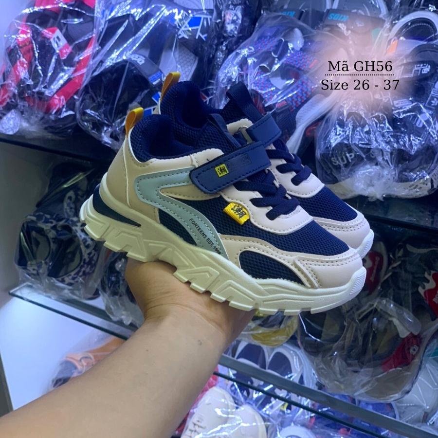 Giày thể thao bé trai êm nhẹ kháng khuẩn phong cách Hàn Quốc cho trẻ em học sinh 3 - 12 tuổi GH56