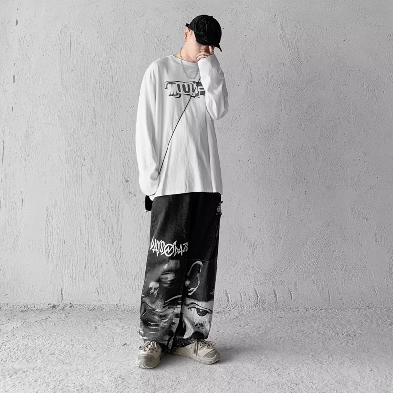 QUẦN BAGGY ỐNG RỘNG NAM NỮ -TAN-DÁNG SUÔNG PHONG CÁCH HÀN QUỐC -QJ09-THỜI TRANG UNISEX