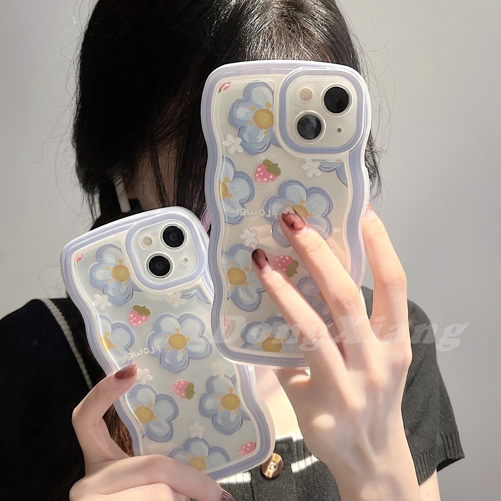 Ốp Điện Thoại TPU Viền Gợn Sóng Cho OPPO A57 2022 A77S A15 A16 A16K A54 A53 A12 A5S A7 A3S A11k A31 A52 A92 A94 A93 A37 F9 A1K A76