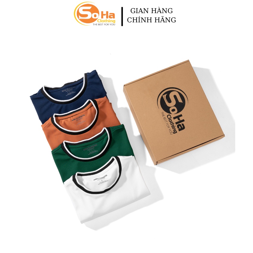Áo thun nam cổ tròn  vải Cotton Pique, thoáng mát, co giãn, dày dặn - SOHA CLOTHING