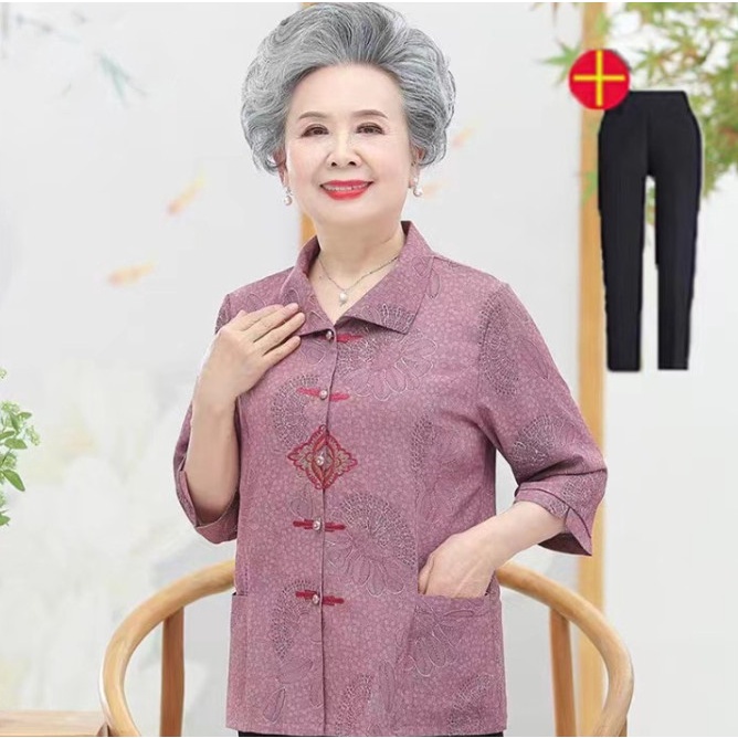 Bộ quần áo cho bà cao niên / Món quà tặng bà đi chơi