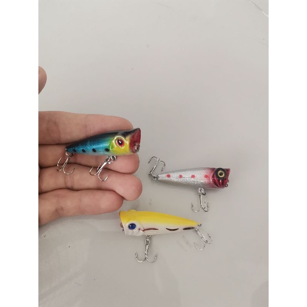 Mồi Pop 5cm, 4.5g lure chét, măng, chẽm vv...