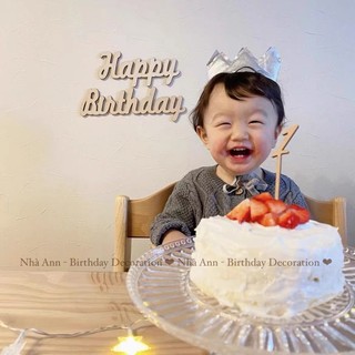 CHỮ HAPPY BIRTHDAY GỖ TRANG TRÍ SINH NHẬT HÀN QUỐC - NHÀ ANN