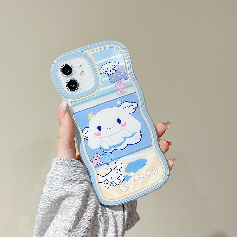 Ốp Điện Thoại Tpu In Hình Cinnamoroll Sóng Biển Hoạt Hình Cho iPhone 14 13 12 11 Pro Max X XR XS Max 8 7 6 6S Plus