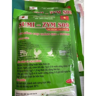Combo 10 gói men sống sumi gói 100g men chịu kháng sinh cho heo bò gà vịt kể cả tôm cá