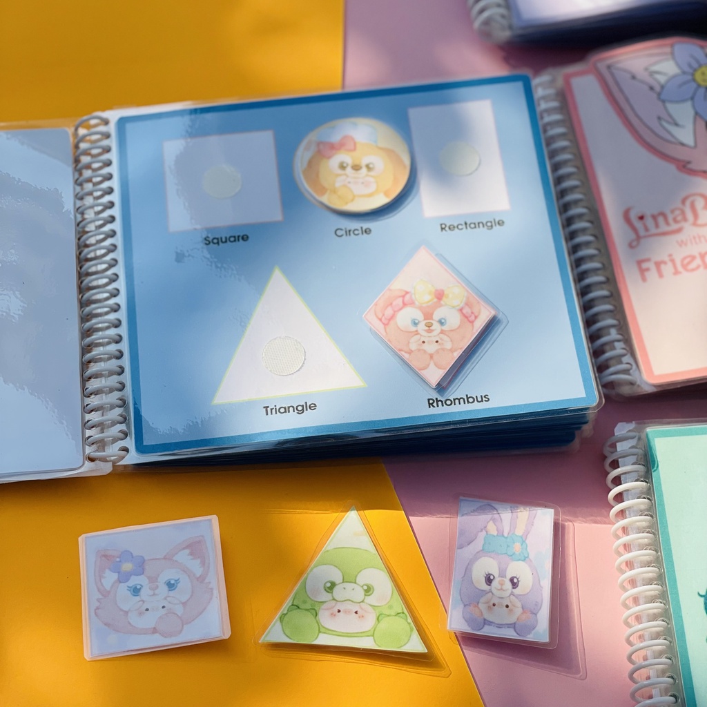 The Disney Bear busy book - học liệu bóc dán Montessori chủ đề Disney Bear, Duffy and Friends