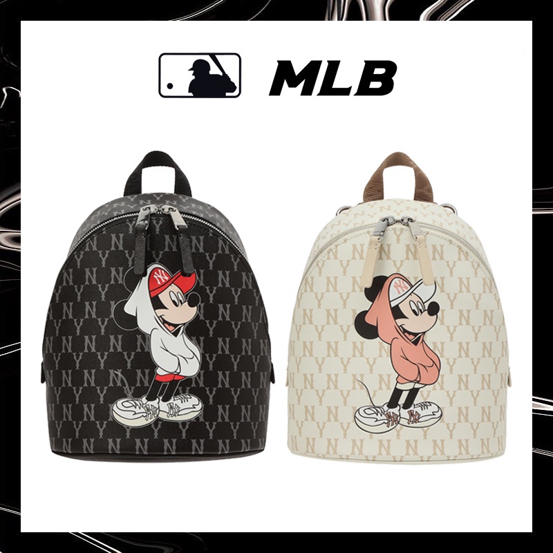 MLB Ba Lô Mini In Hình Chuột Mickey Thời Trang Hàn Quốc