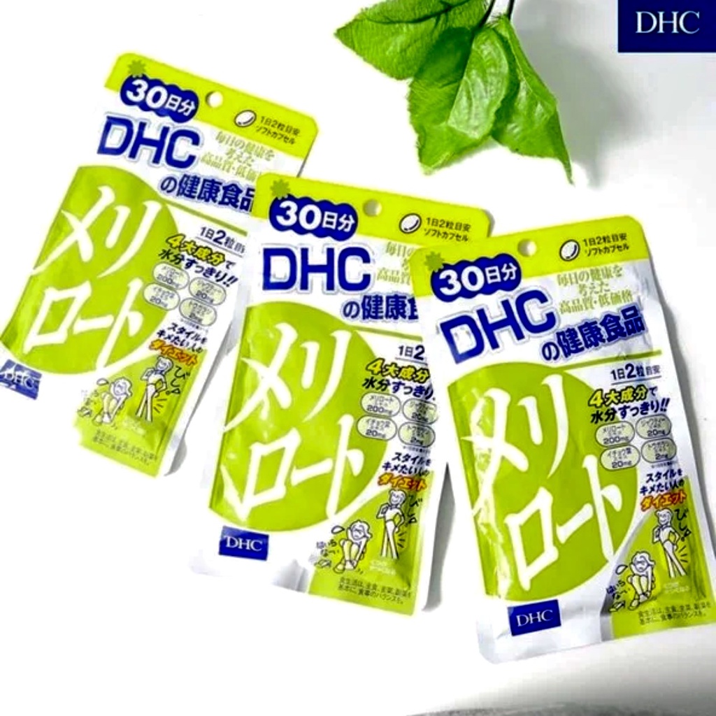 Viên Uống Giảm Mỡ Đùi DHC Melilot Nhật Bản, hỗ trợ thon chân. 100% hàng chính hãng