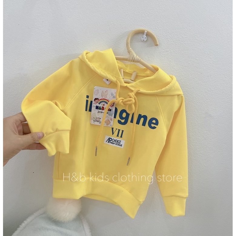 Áo Hoodie Phong Cách Có Mũ Cho Bé Trai Bé Gái S8-20kg