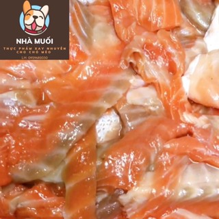 Vụn Cá hồi không xương 1kg - pate mèo - raw food - thức ăn cho mèo - thức ăn cho thú cưng - cá hồi - cá