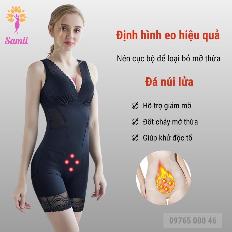 Áo gen toàn thân định hình eo giảm mỡ bụng sau sinh xuất Nhật