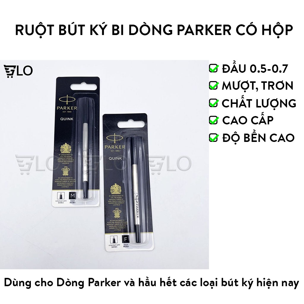 Ruột Bút Ký Bi 0.5mm - 0.7mm Dòng Parker Có Hộp