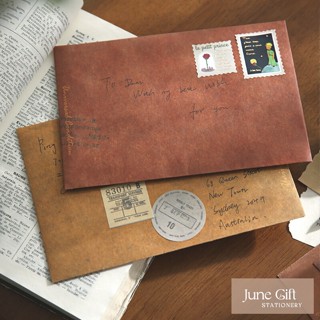 Set 5 Phong bì phong cách vintage làm quà tặng, handmade