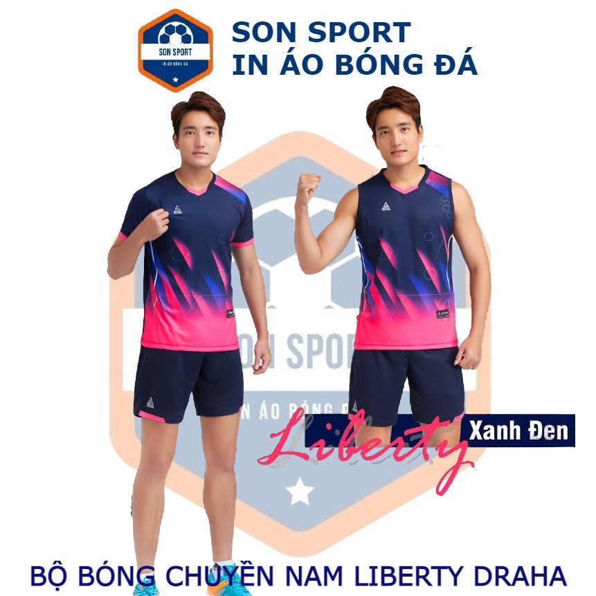 Bộ Quần Áo Bóng Chuyền Nam Ngắn Tay/ Ba Lỗ Liberty Draha