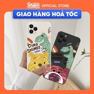 Ốp lưng cạnh vuông samsung a20s/a13/a22/a53/j730/....viền bảo vệ camera hình dino sounds