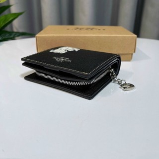 Ví C.oach Snap Wallet With Dancing Kitten siêu đẹp