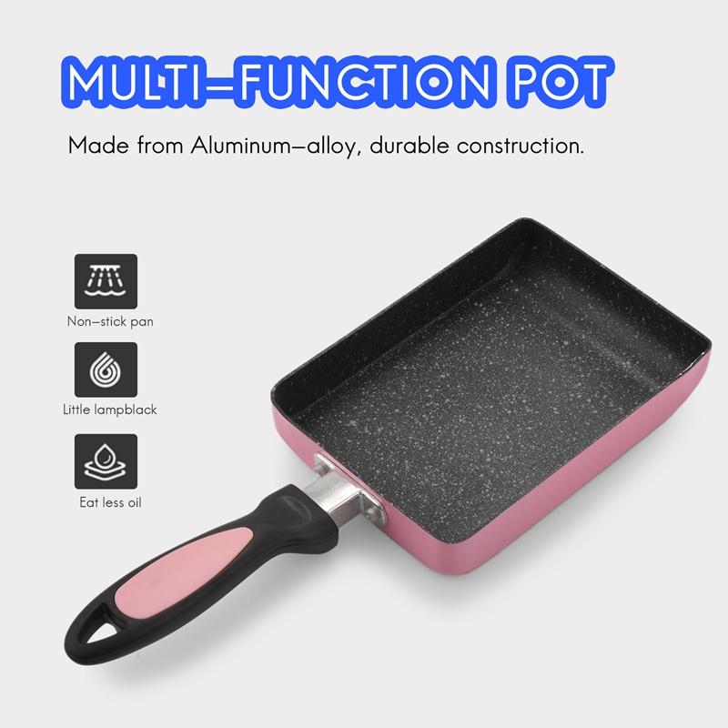 Chảo Chiên Trứng tamagoyaki Hình Vuông Phủ Lớp Phủ Chống Dính